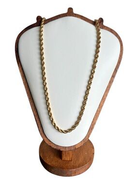 Avon Gold-Tone Twisted Rope Necklace - 17.5”